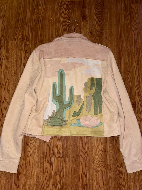 Jackets & Blazers - W.A.Y Faux Cactus Suede Jacket